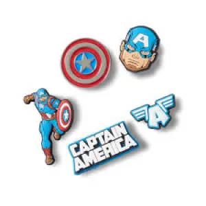 10012726 CAPTAIN AMERICA 5PK JIBBITZ