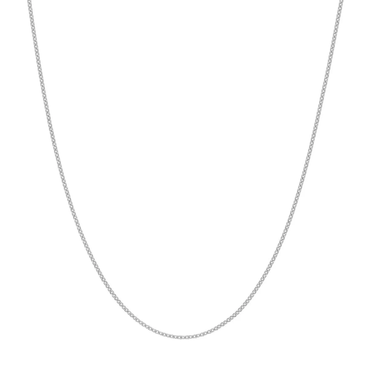 14K Gold 0.70mm Adjustable Cable Chain with Spring Ring