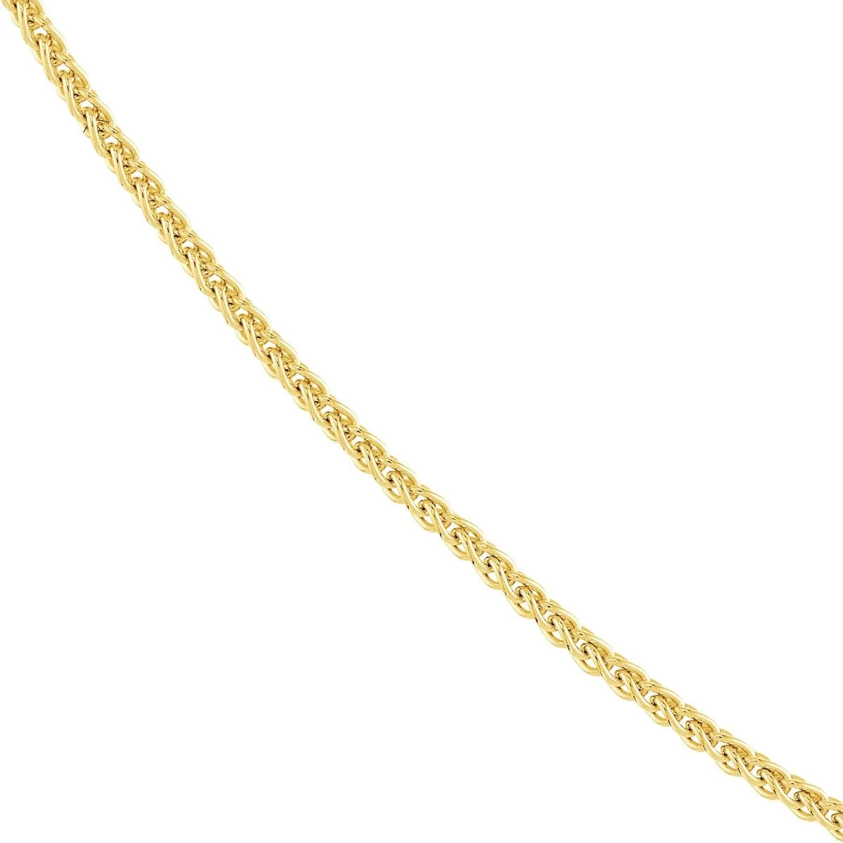 14K Gold 0.85mm Adjustable Wheat Chain with Lobster Lock