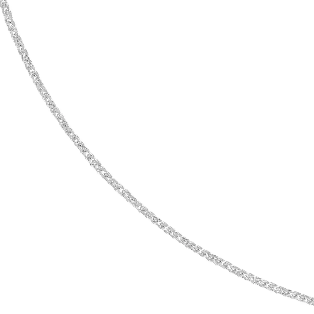 14K Gold 1.15mm Adjustable Square Wheat Chain