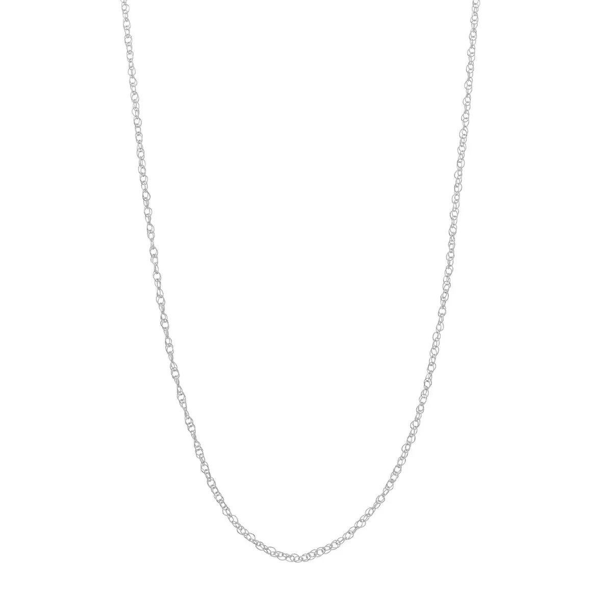 14K Gold 1.20mm Adjustable Pendant Rope Chain