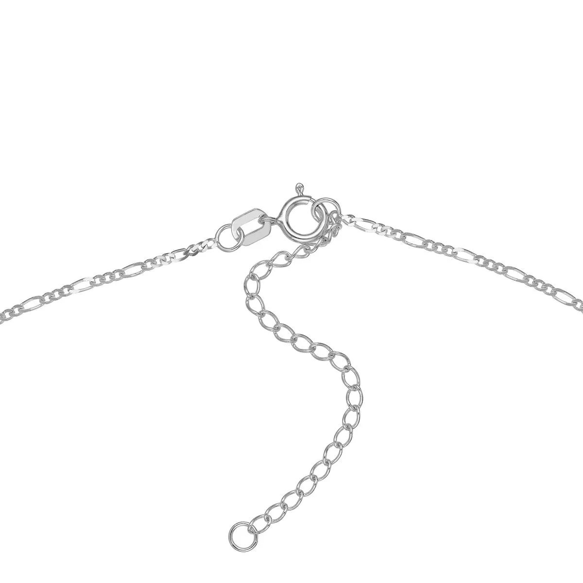 14K Gold 1.28mm Adjustable Child's Figaro Chain