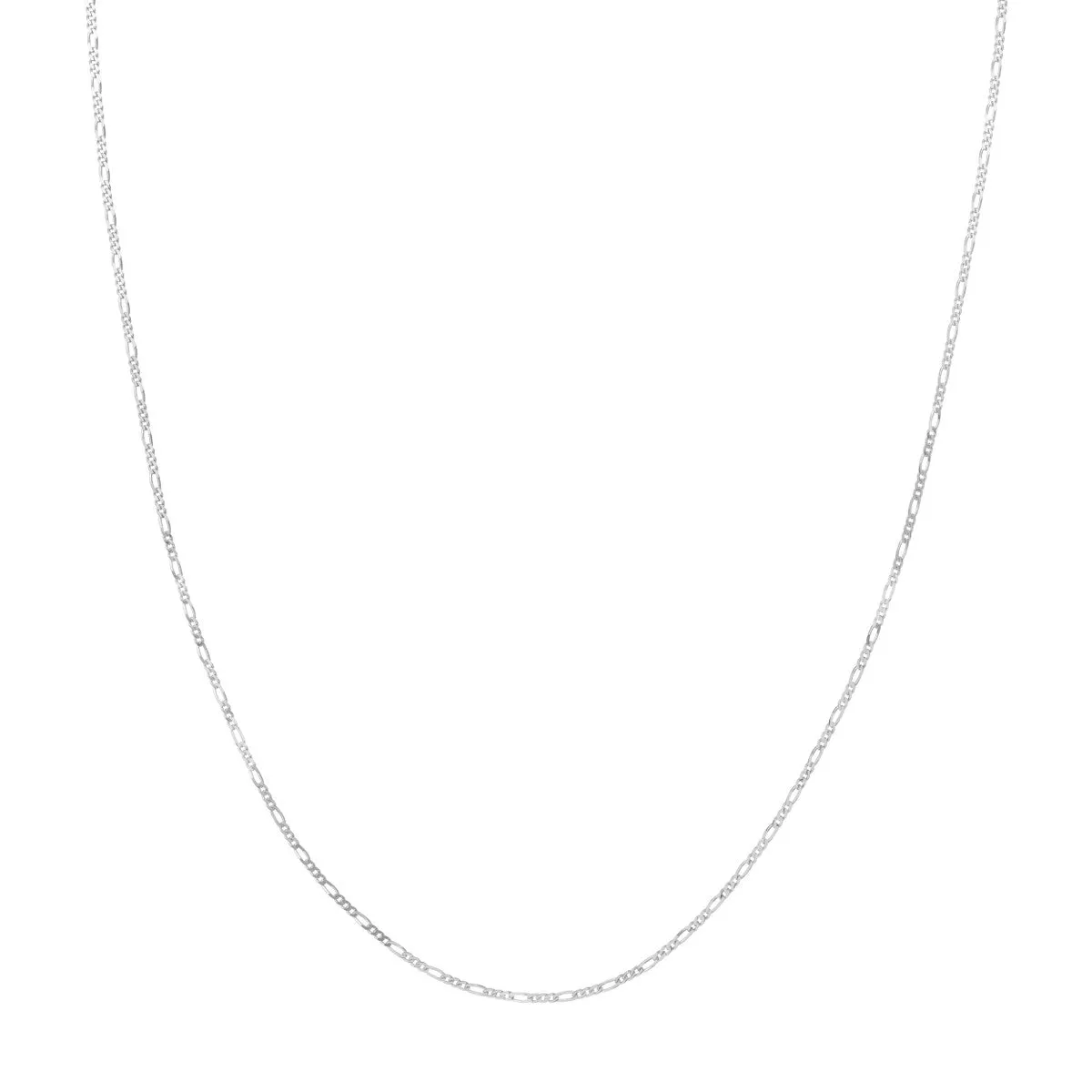 14K Gold 1.28mm Adjustable Child's Figaro Chain