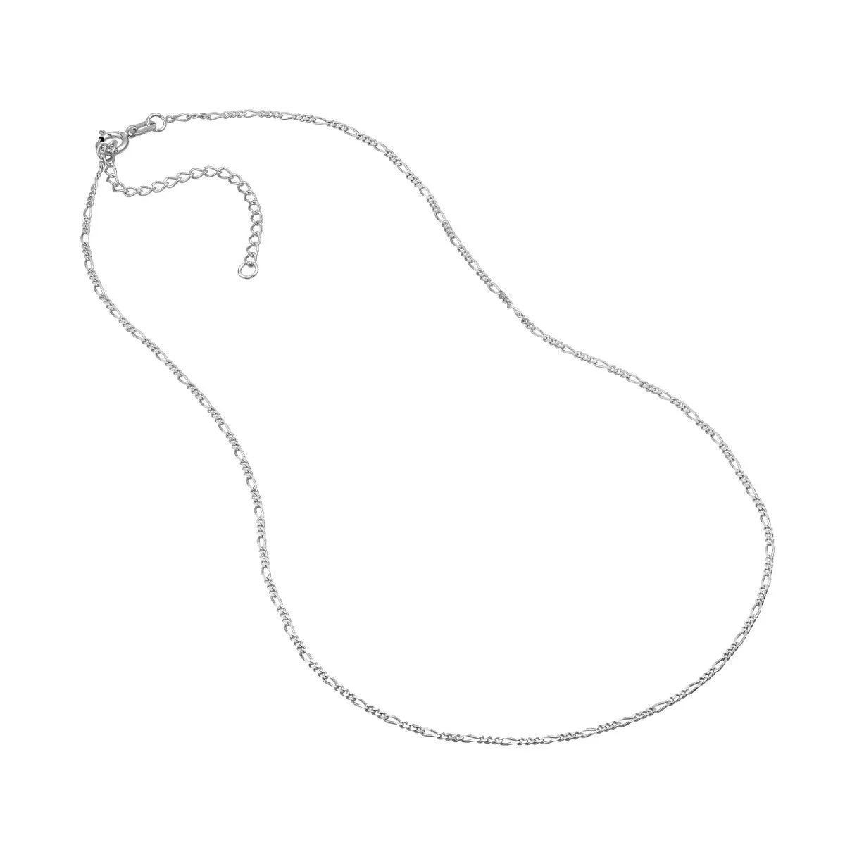14K Gold 1.28mm Adjustable Child's Figaro Chain