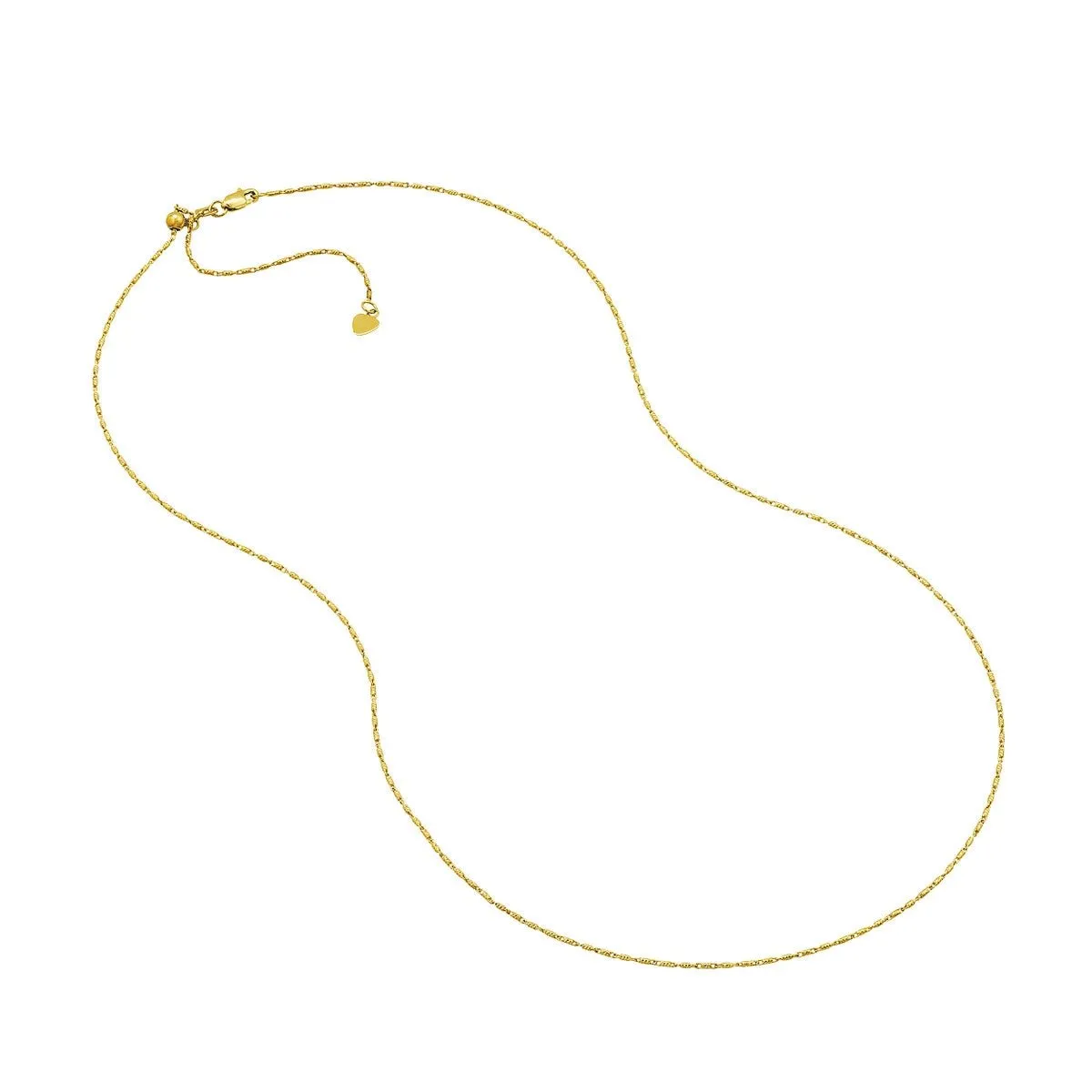 14K Gold Slider Bead Adjustable Lumacina Chain