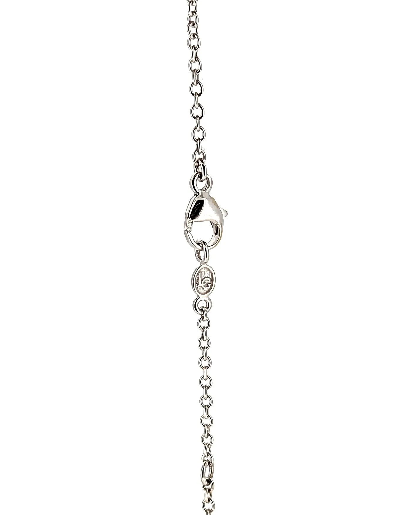 18K White Gold Diamond Pendant Necklace