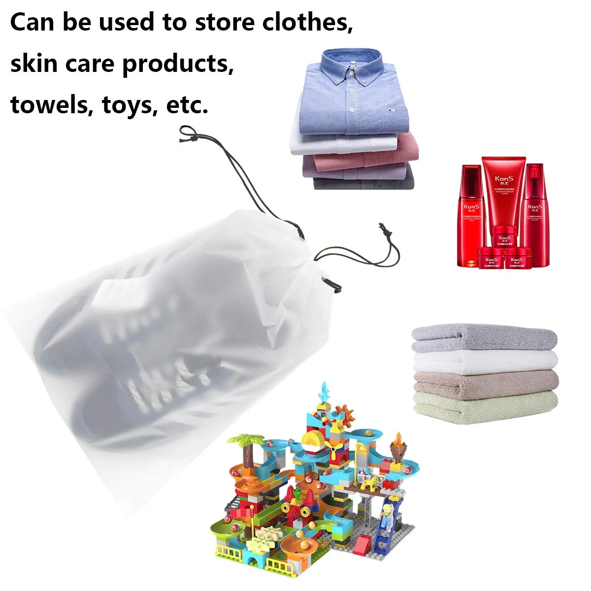 36 PCS Travel Transparent Shoe Storage Bags, Large Portable Clear Shoes (18PCS Transparent 18 PCS Translucent) 18PCS Transparent 18 PCS Translucent