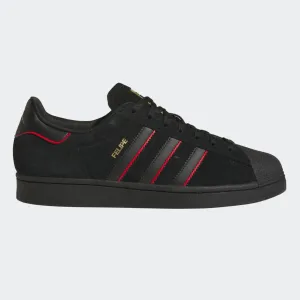 Adidas Superstar x Felipe Gustavo Skateboard Shoe - Black/Scarlet/Gold Metallic