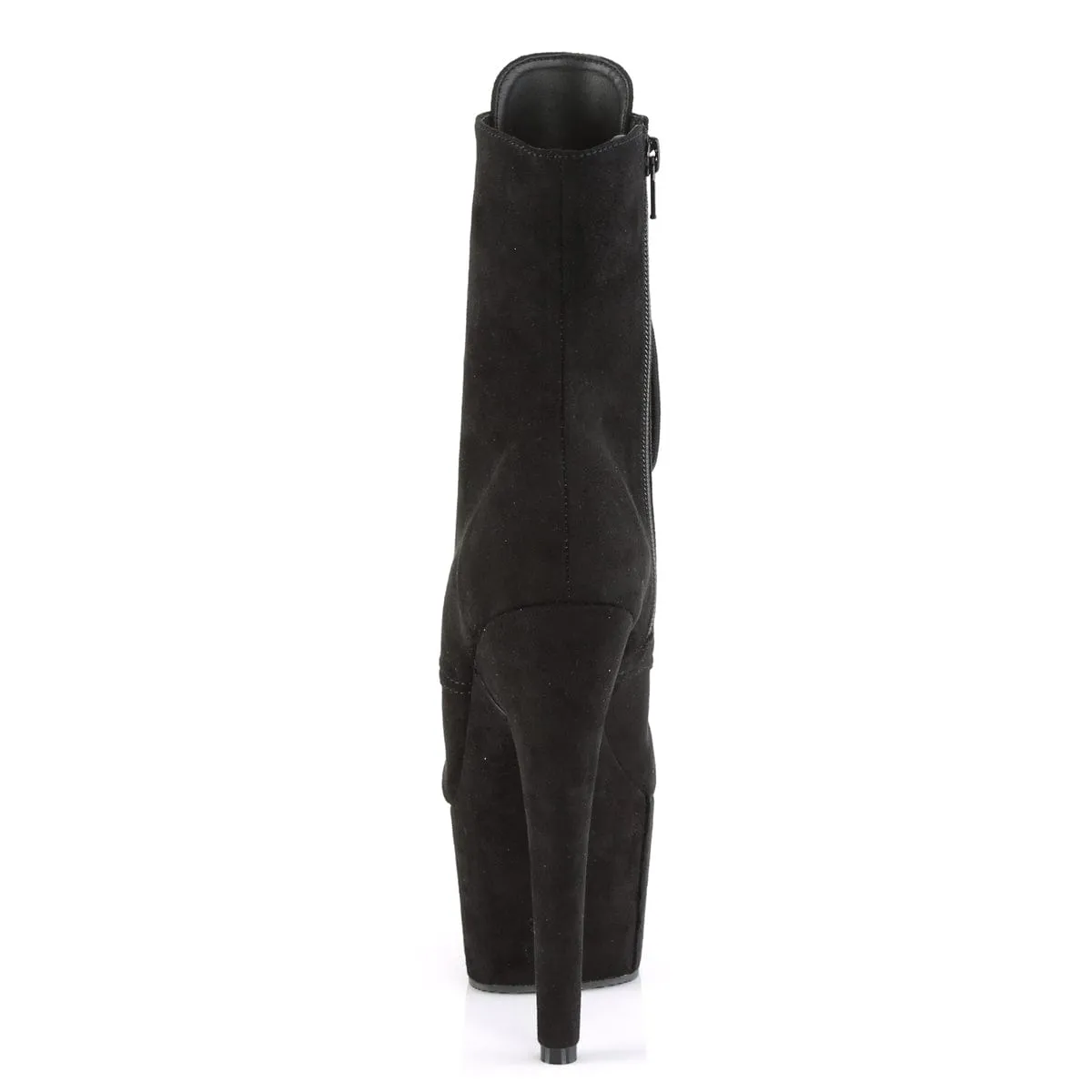 ADORE-1021FS Black Faux Suede/Black Faux Suede