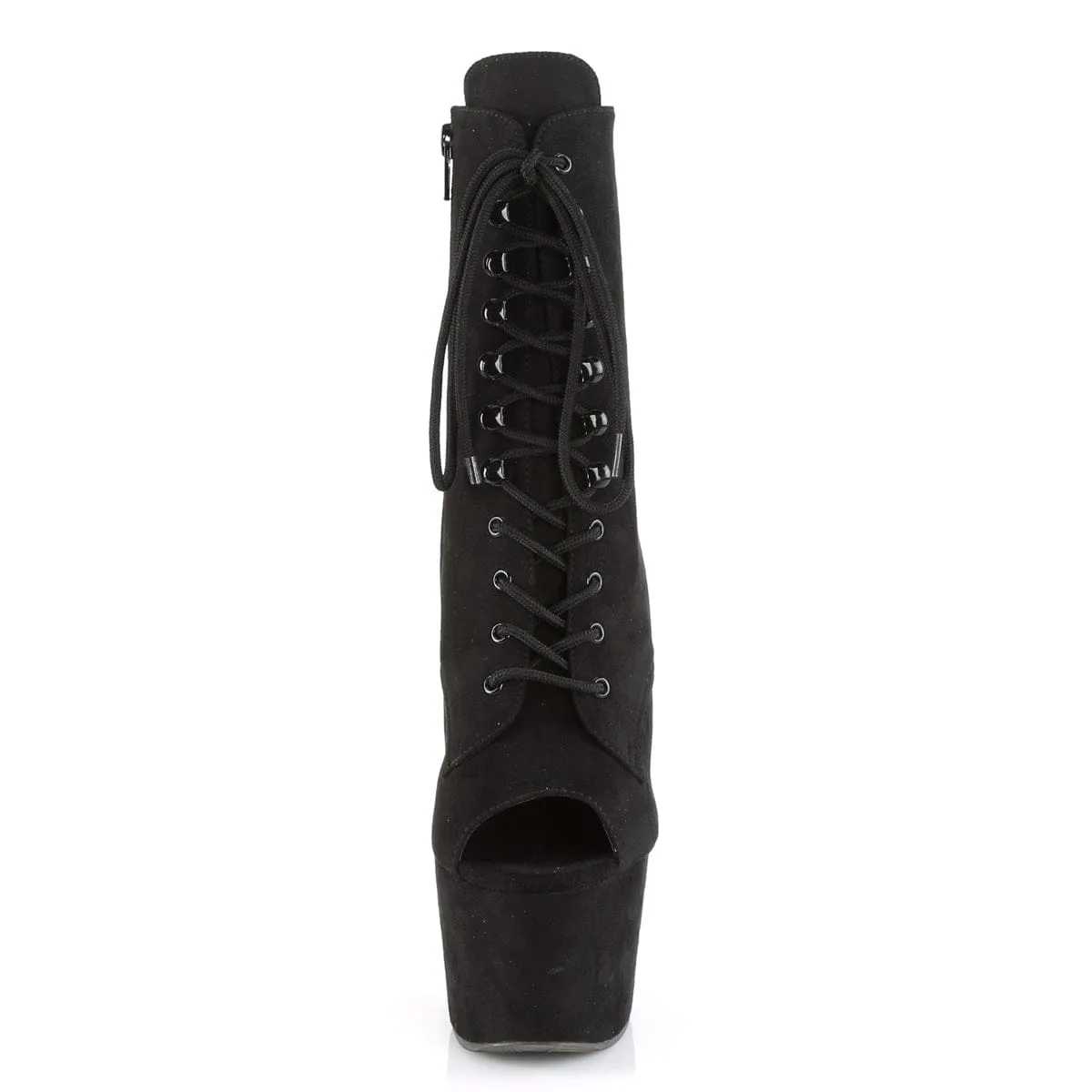 ADORE-1021FS Black Faux Suede/Black Faux Suede