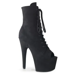 ADORE-1021FS Black Faux Suede/Black Faux Suede