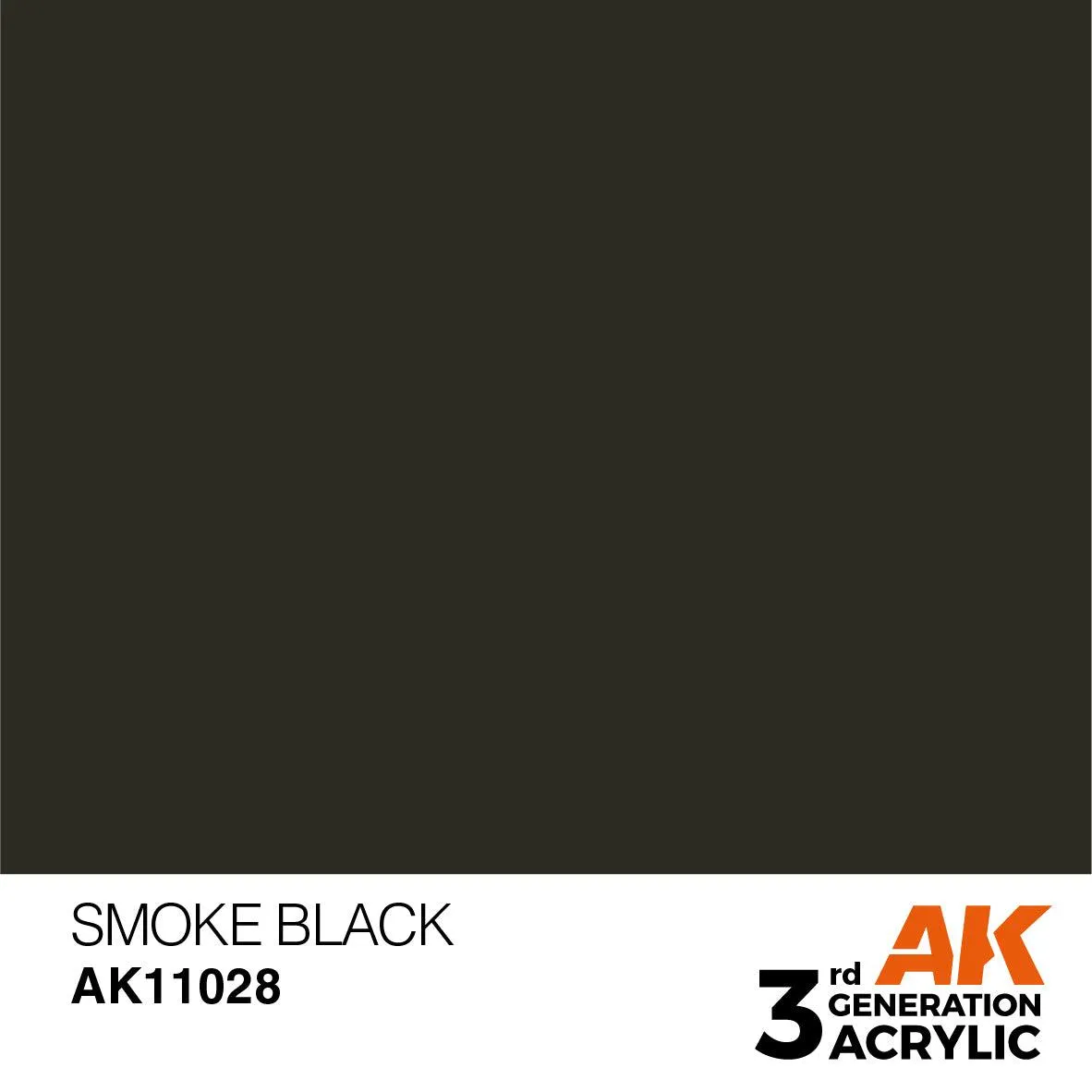 AK Interactive AK11028 3G Smoke Black Acrylic Paint 17ml