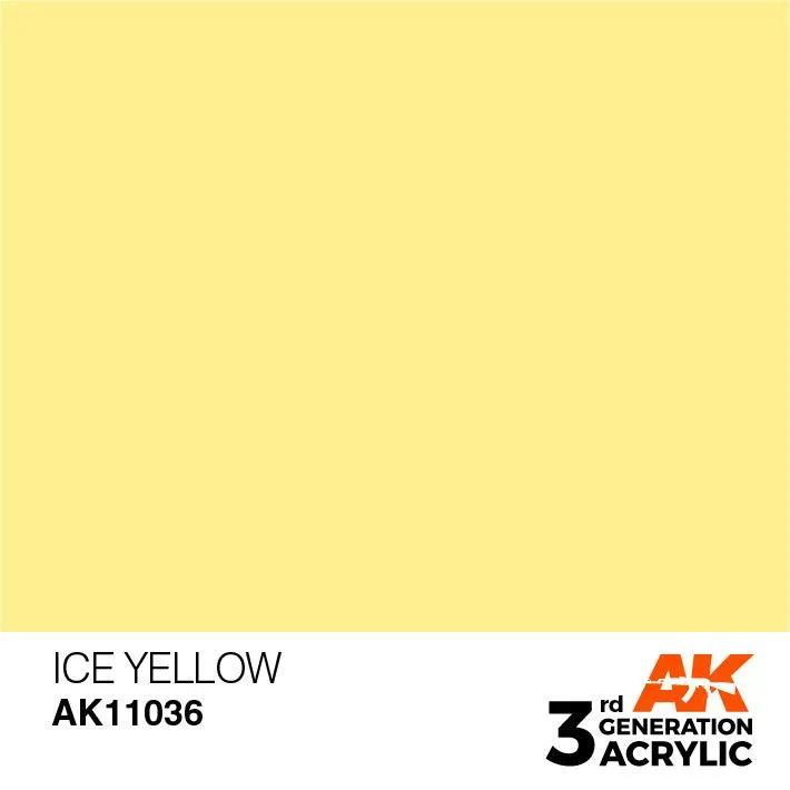 AK Interactive AK11036 3G Ice Yellow Acrylic Paint 17ml