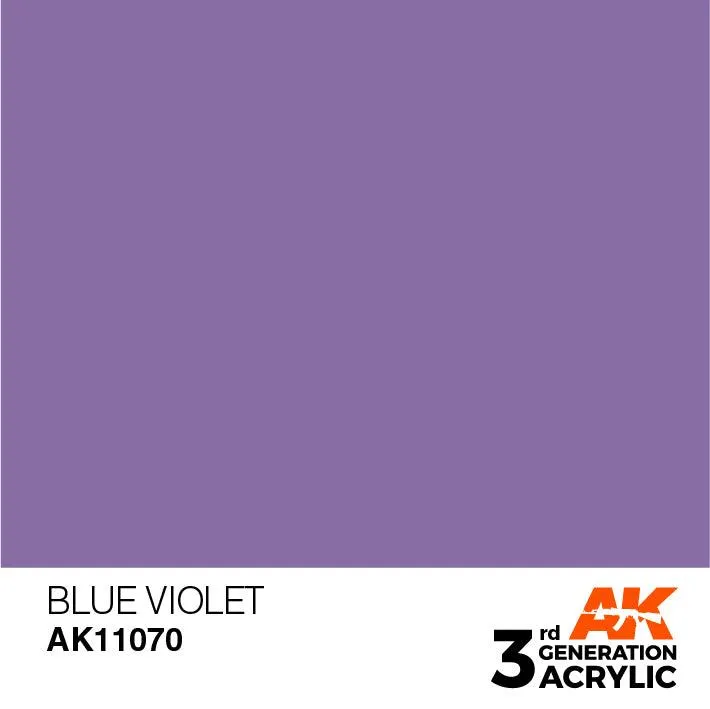 AK Interactive AK11070 3G Blue Violet Acrylic Paint 17ml