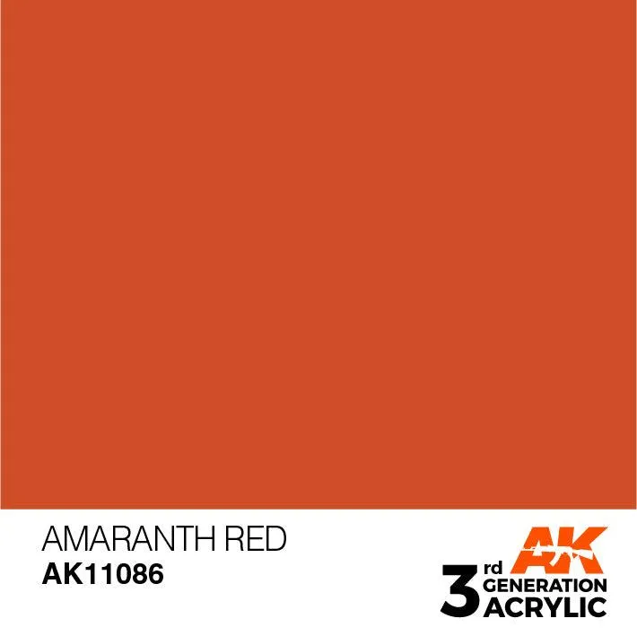 AK Interactive AK11086 3G Amaranth Red Acrylic Paint 17ml