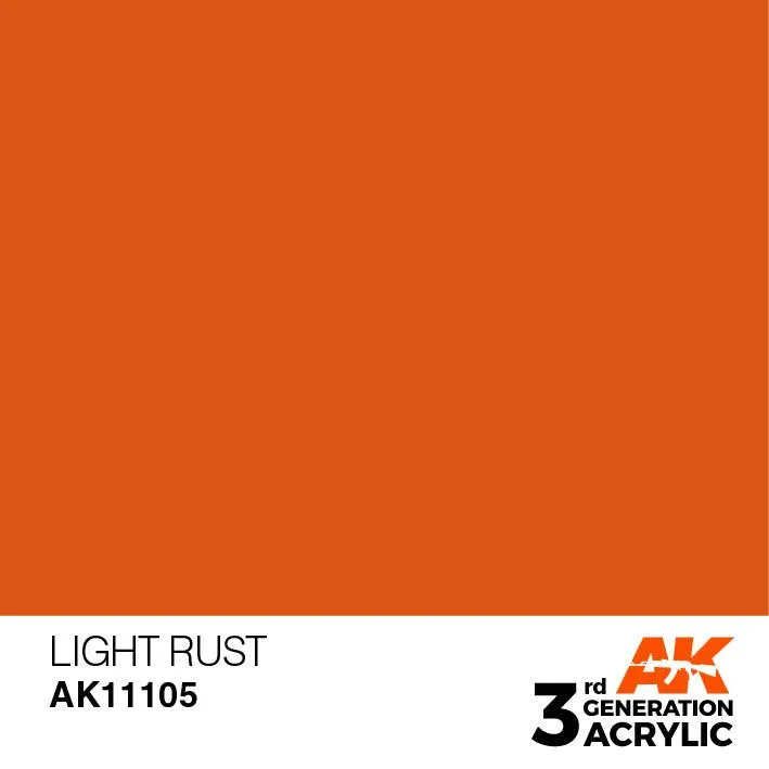 AK Interactive AK11105 3G Light Rust Acrylic Paint 17ml