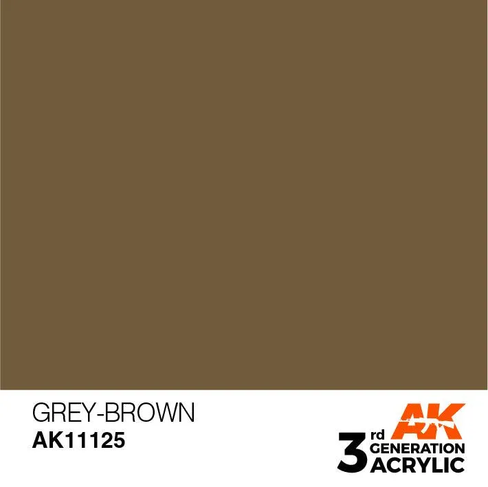 AK Interactive AK11125 3G Gray Brown Acrylic Paint 17ml