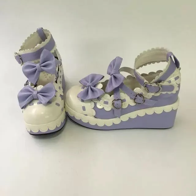 Antaina~Sweet Lolita Shoes Platform Shoes Multicolor