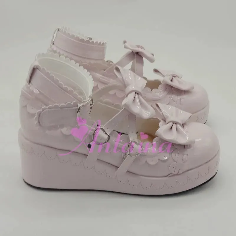 Antaina~Sweet Lolita Shoes Platform Shoes Multicolor