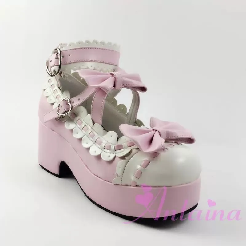 Antaina~Sweet Lolita Shoes Platform Shoes Multicolor
