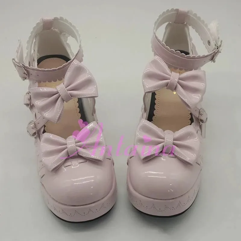 Antaina~Sweet Lolita Shoes Platform Shoes Multicolor