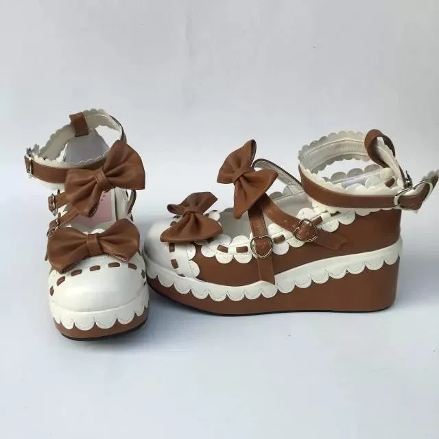 Antaina~Sweet Lolita Shoes Platform Shoes Multicolor