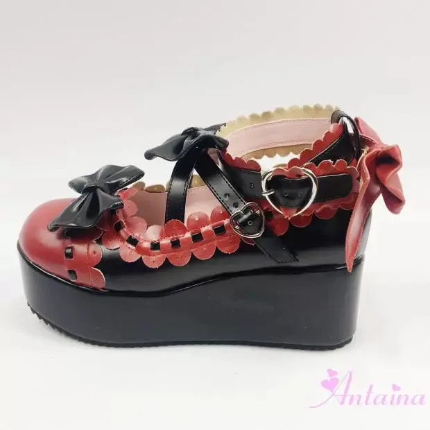 Antaina~Sweet Lolita Shoes Platform Shoes Multicolor