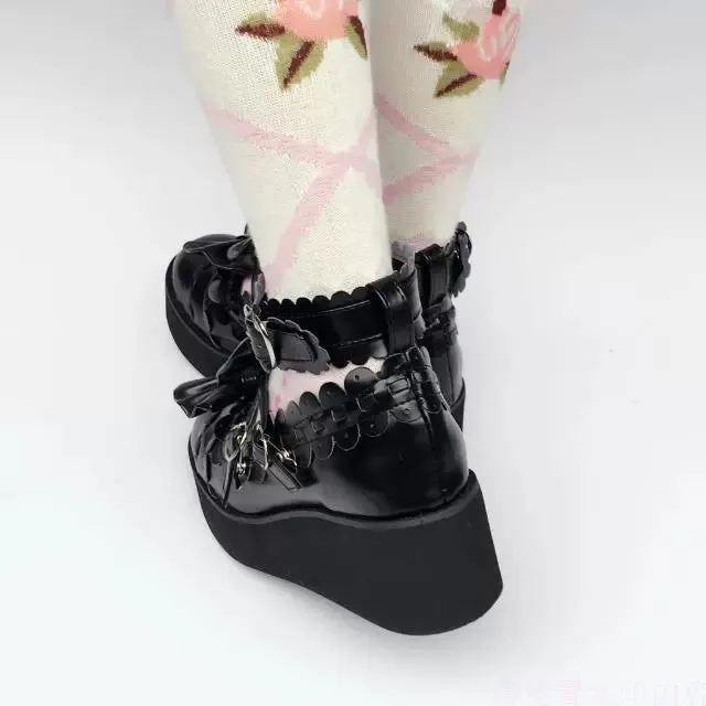 Antaina~Sweet Lolita Shoes Platform Shoes Multicolor