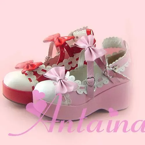 Antaina~Sweet Lolita Shoes Platform Shoes Multicolor