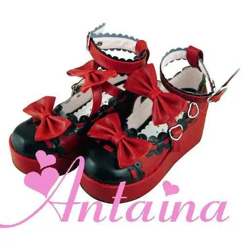 Antaina~Sweet Lolita Shoes Platform Shoes Multicolor