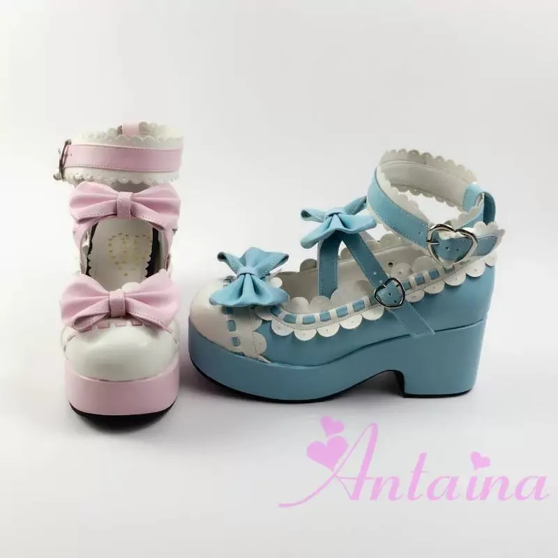 Antaina~Sweet Lolita Shoes Platform Shoes Multicolor
