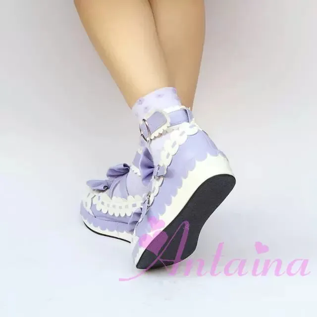 Antaina~Sweet Lolita Shoes Platform Shoes Multicolor