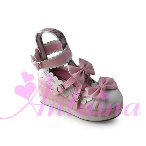 Antaina~Sweet Lolita Shoes Platform Shoes Multicolor