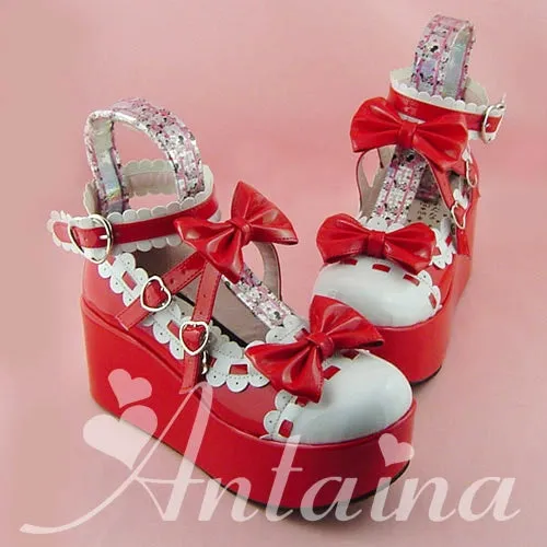 Antaina~Sweet Lolita Shoes Platform Shoes Multicolor