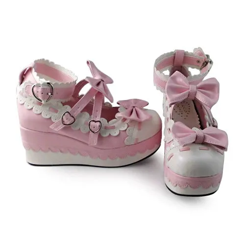 Antaina~Sweet Lolita Shoes Platform Shoes Multicolor