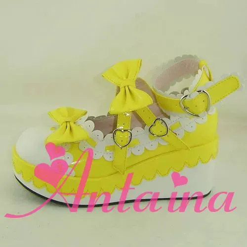 Antaina~Sweet Lolita Shoes Platform Shoes Multicolor