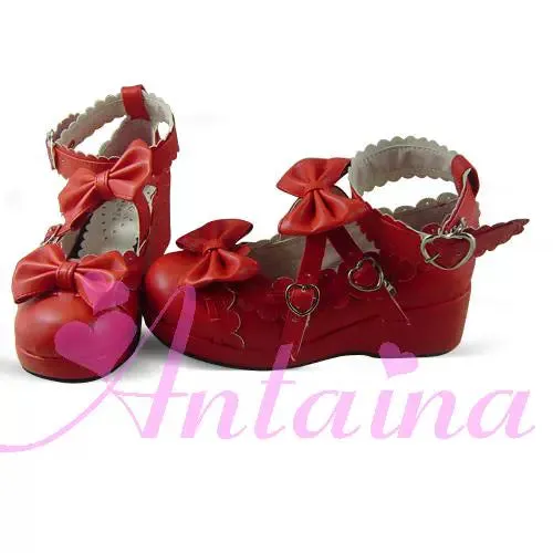 Antaina~Sweet Lolita Shoes Platform Shoes Multicolor