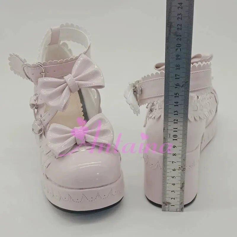 Antaina~Sweet Lolita Shoes Platform Shoes Multicolor