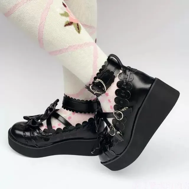 Antaina~Sweet Lolita Shoes Platform Shoes Multicolor