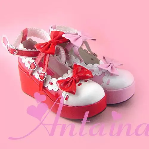 Antaina~Sweet Lolita Shoes Platform Shoes Multicolor