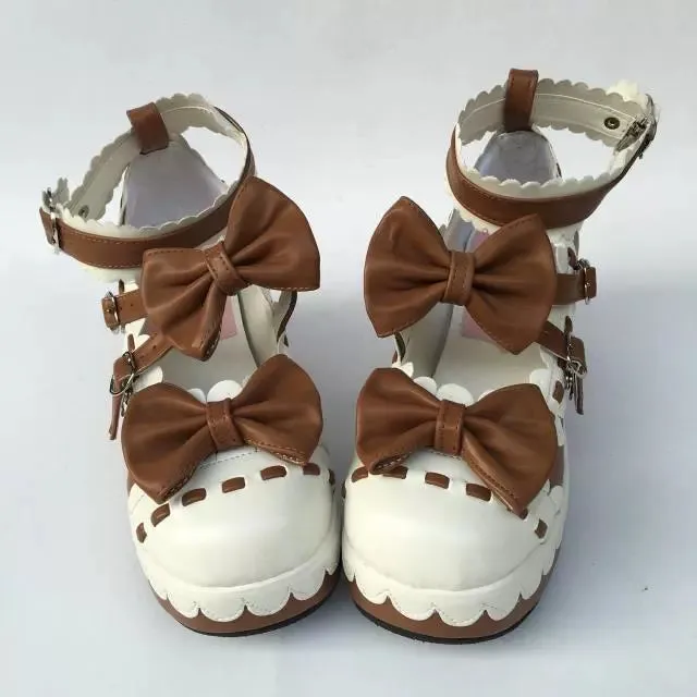 Antaina~Sweet Lolita Shoes Platform Shoes Multicolor
