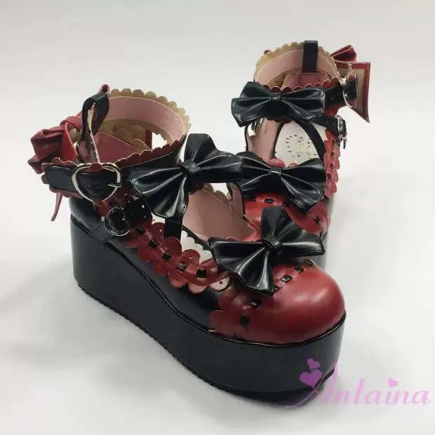 Antaina~Sweet Lolita Shoes Platform Shoes Multicolor