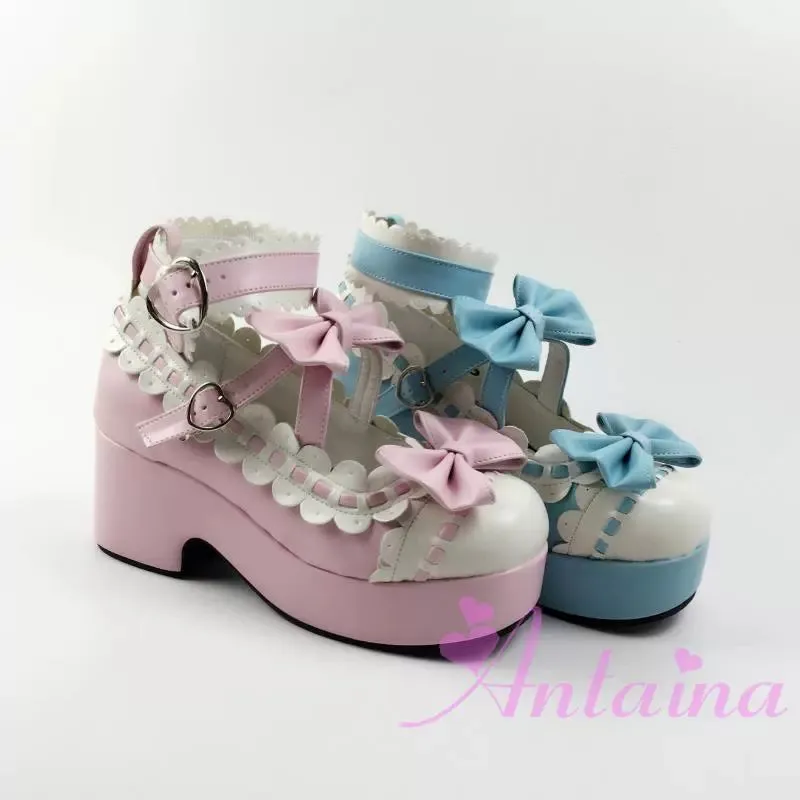 Antaina~Sweet Lolita Shoes Platform Shoes Multicolor
