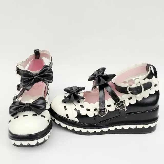 Antaina~Sweet Lolita Shoes Platform Shoes Multicolor