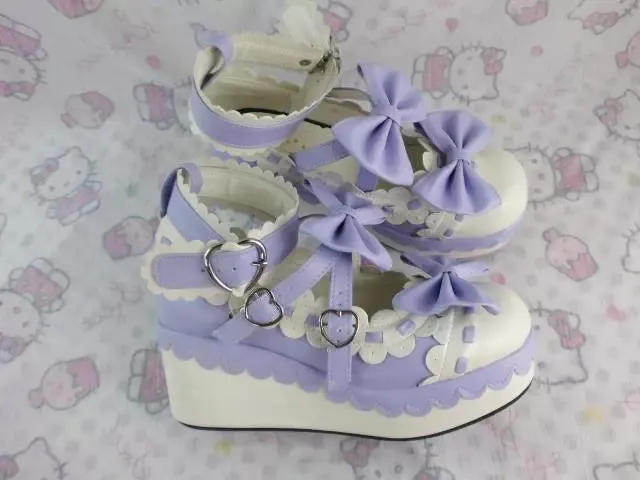 Antaina~Sweet Lolita Shoes Platform Shoes Multicolor