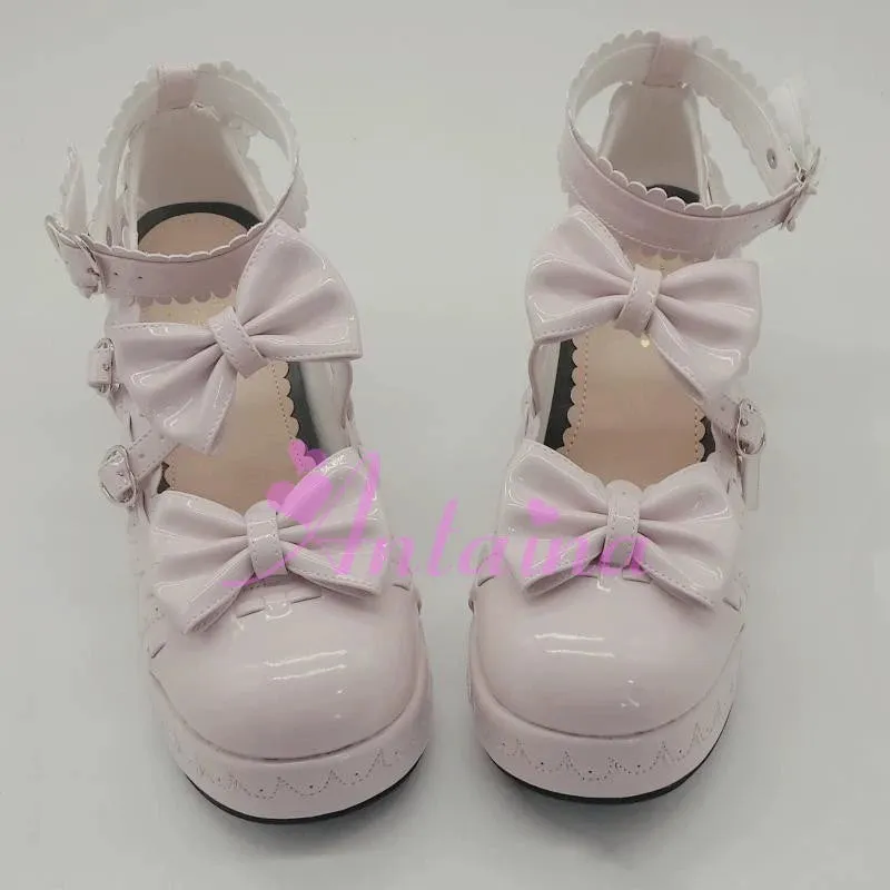 Antaina~Sweet Lolita Shoes Platform Shoes Multicolor