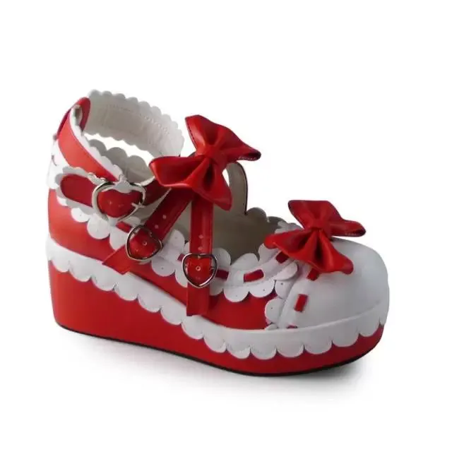 Antaina~Sweet Lolita Shoes Platform Shoes Multicolor