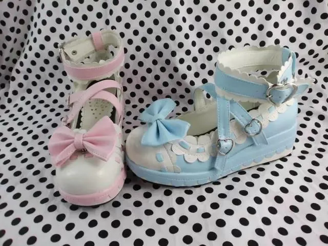 Antaina~Sweet Lolita Shoes Platform Shoes Multicolor