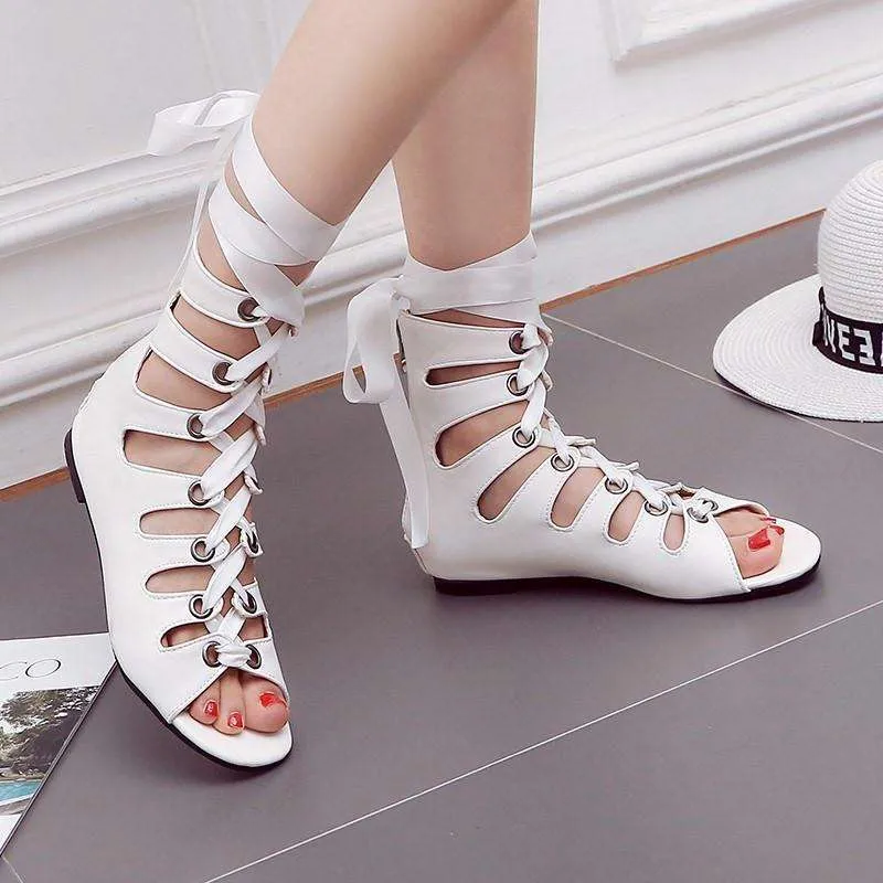 Ballet Gladiator Flats