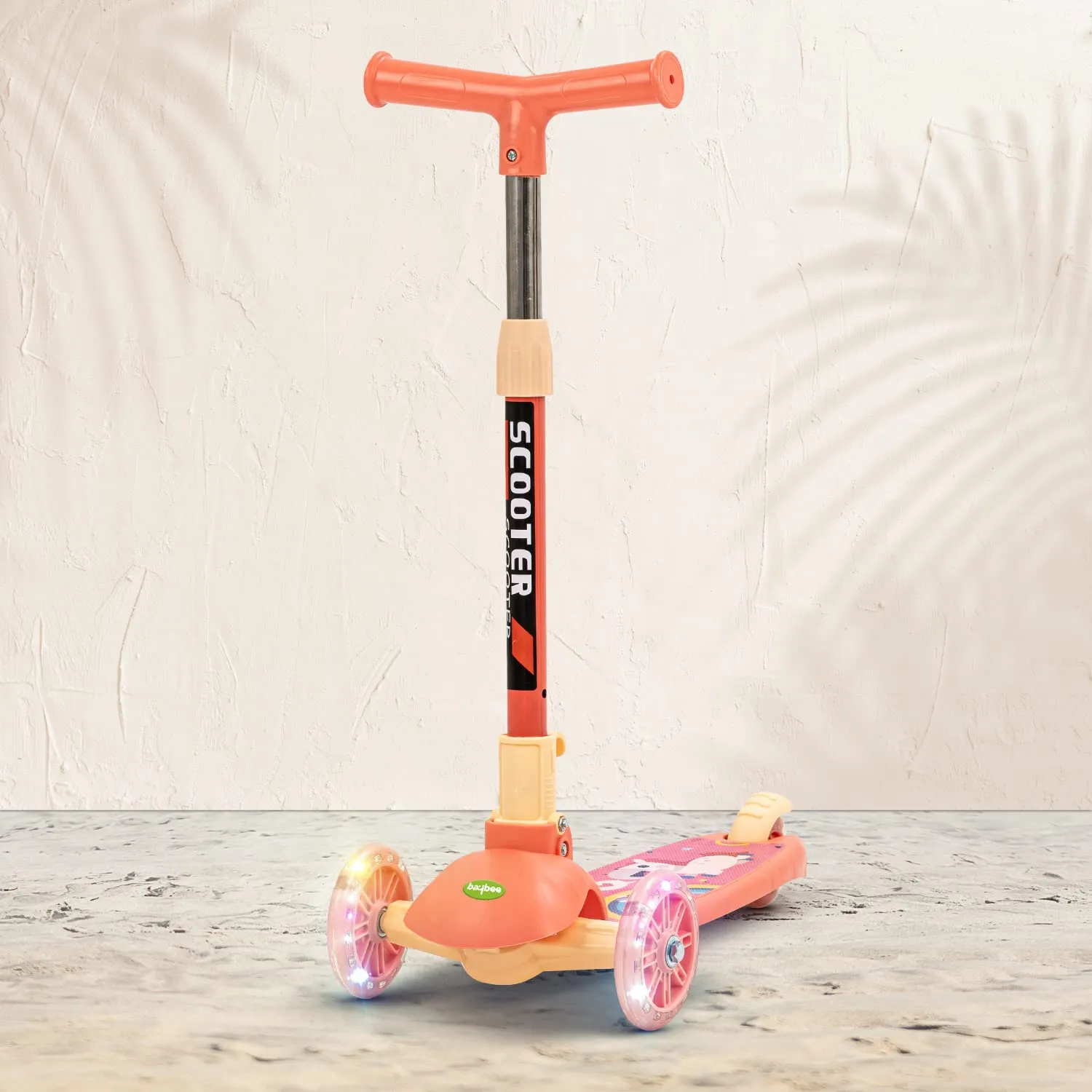 Baybee Phoenix Skate Scooter for Kids with 3 Height Adjustable Handle